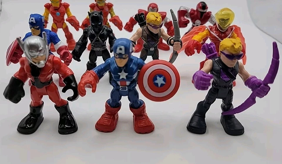 Lote de 12 figuras Hasbro Marvel Super Hero Squad Avengers, Jean Grey, Dynamo Foto 4 de 4