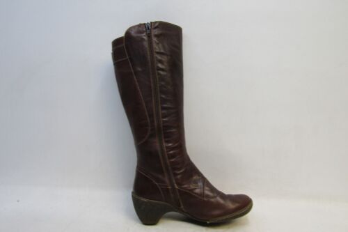 PIKOLINOS Mujeres Talla 39 EUR Marrón Cuero Cremallera Hebilla 15" Hasta la Rodilla Moda Botas - Imagen 4 de 11