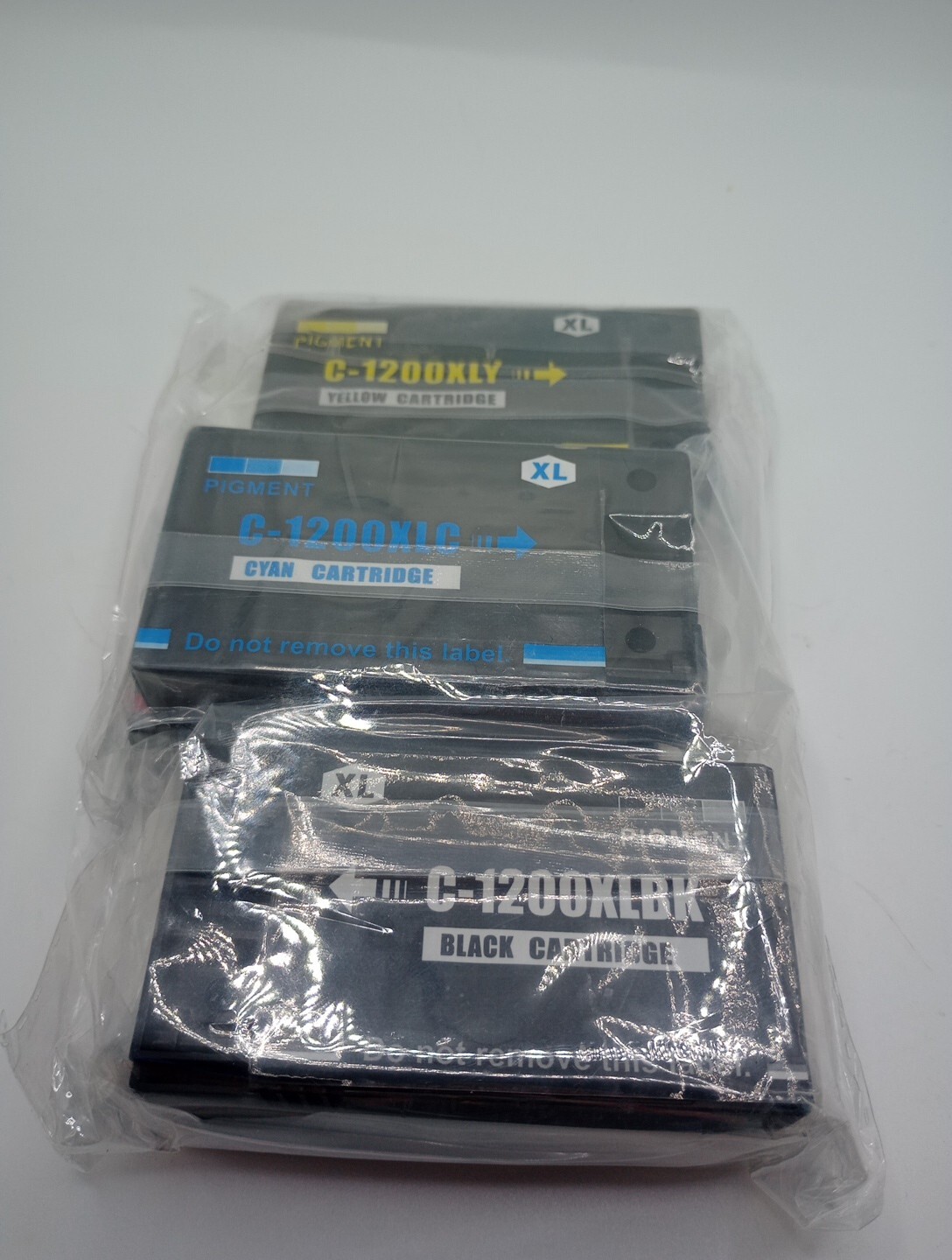 Ink Cartridges for Canon Printer  C-1200 XL Black, Yellow, Cyan & Magenta Bundle-image