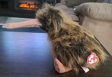 Ty Beanie Buddy Beak Kiwi Bird Bean Bag Plush Stuffed Animal Soft Toy 1998 10”