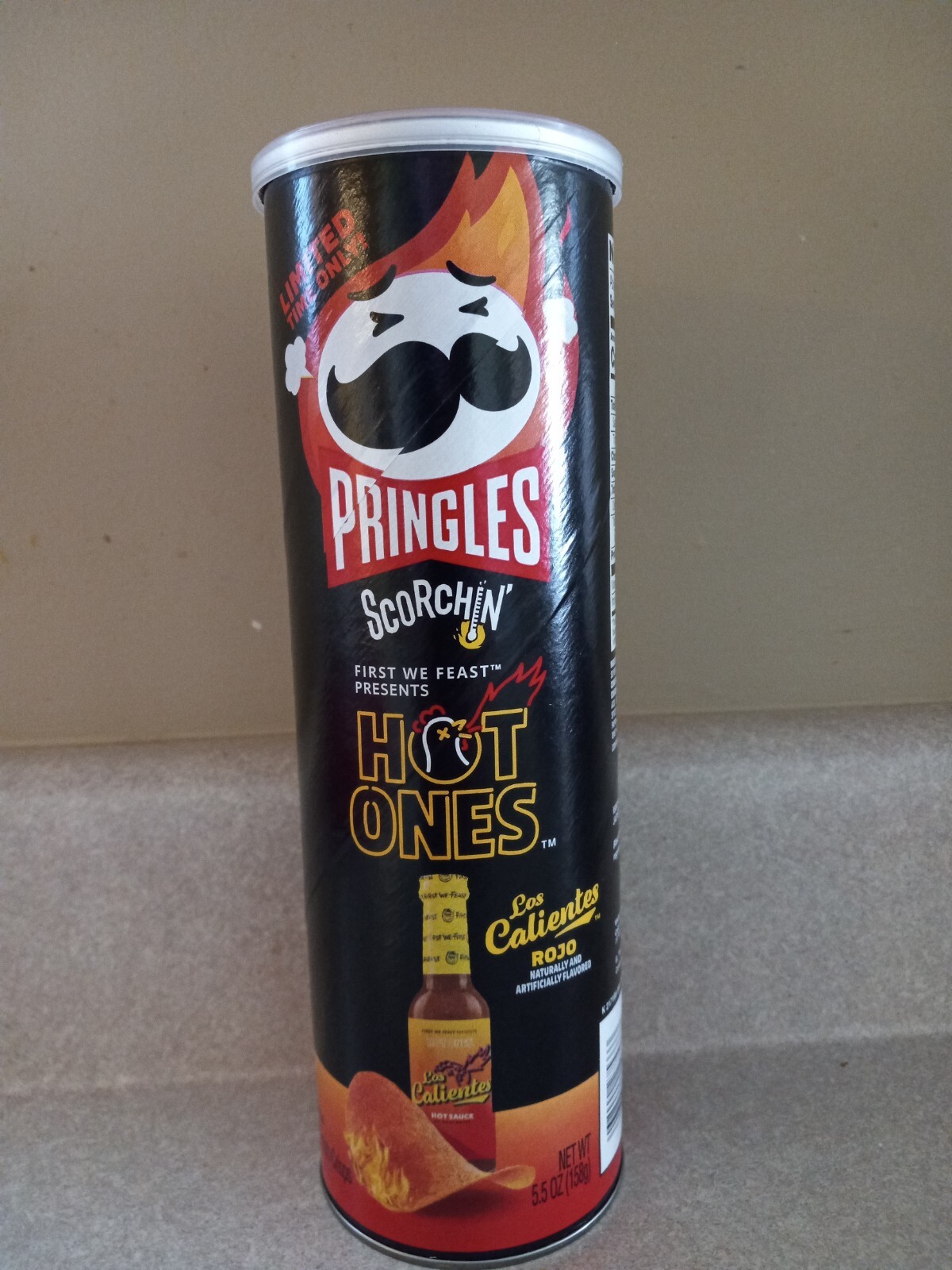 NEW PRINGLES SCORCHIN' HOT ONES LOS Grelly USA
