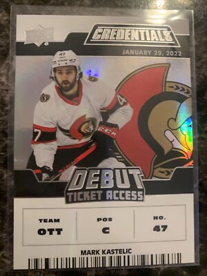 Mark Kastelic  2022-23 Credentials Debut Ticket Access   829/999
