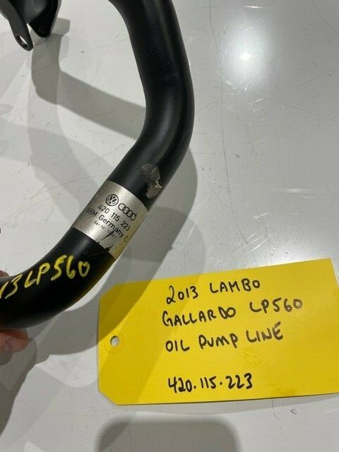 13 LAMBORGHINI GALLARDO LP560 LP550 R8 OEM OIL LINE HOSE TO PUMP 420115223