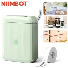 NIIMBOT Label Maker with 1 Labeling Tapes, Handheld Bluetooth Label Maker D110