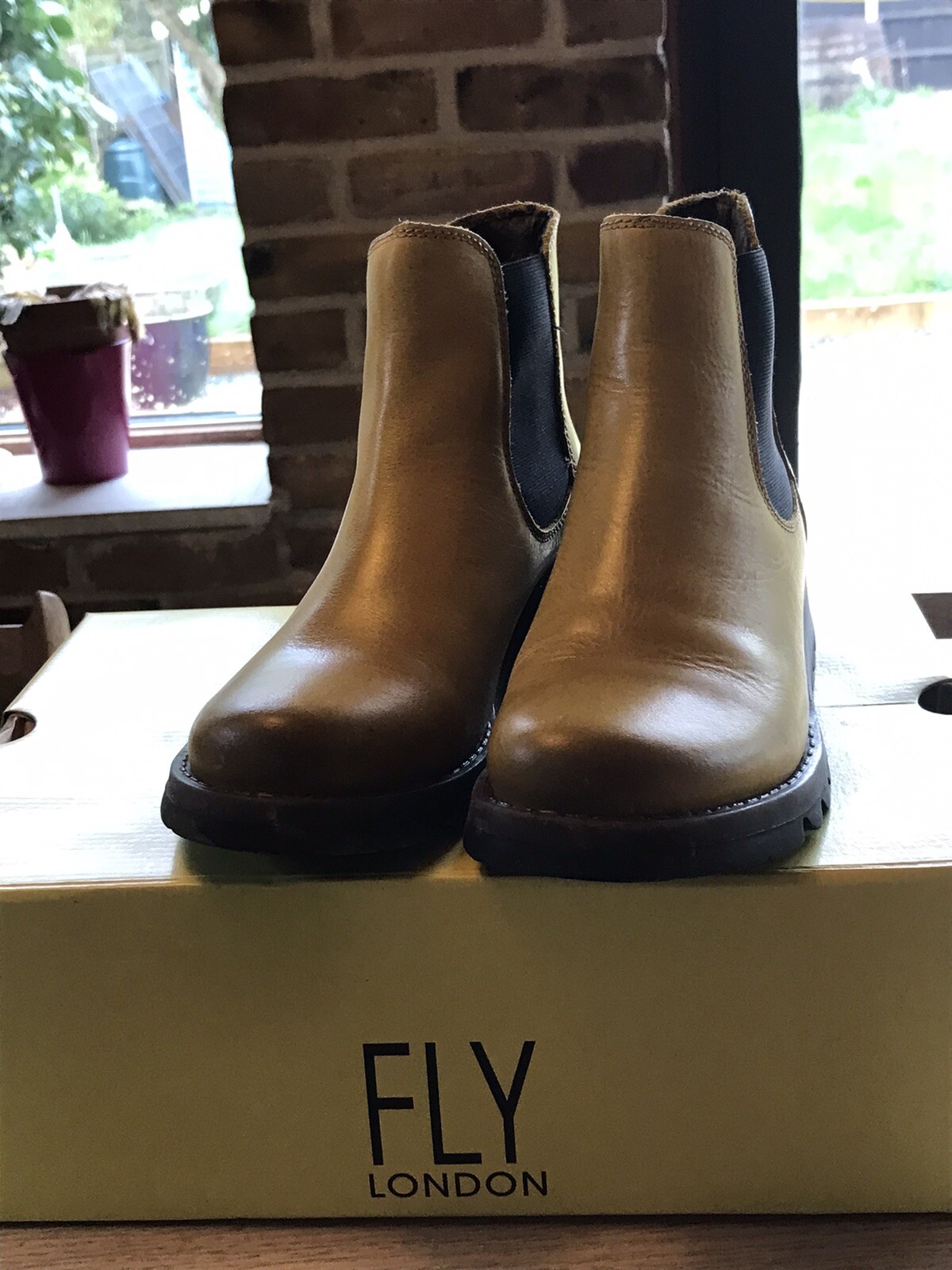 fly black boots size 4