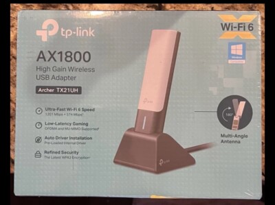 TP-Link AX1800 WiFi 6 USB Adapter for Desktop PC Archer TX21UH Wireless Netwo...