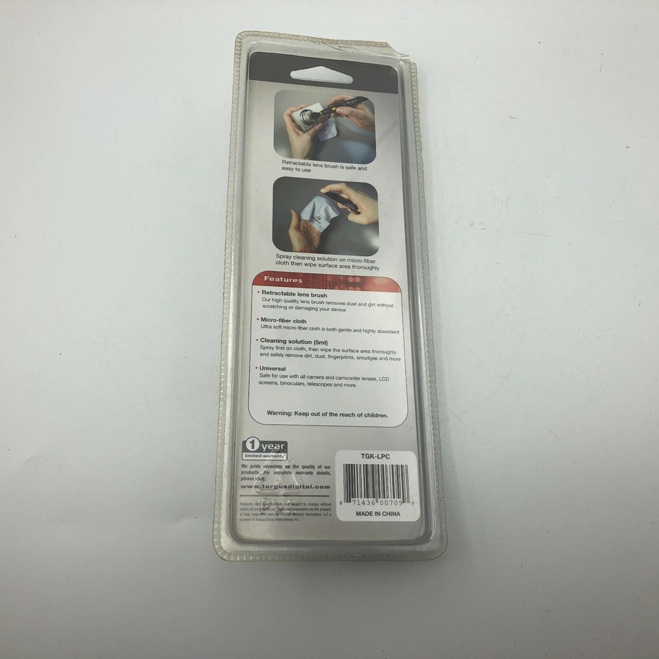 Targus Digital + Video Camera LCD Lens Cleaner TGKLPC Universal Y6 eBay