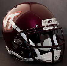 *CUSTOM* VIRGINIA TECH HOKIES NCAA Schutt XP Authentic GAMEDAY Football Helmet