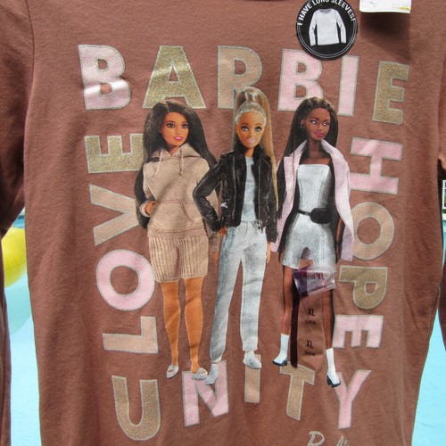 Barbie Hybrid Love Hope Unity Girls Long Sleeve T-shirt 14/16 - Picture 2 of 10