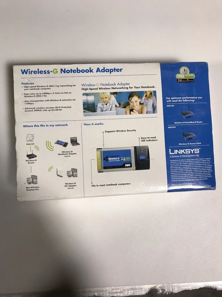 Linksys Wireless-G Notebook Adapter WPC54G - Image 2 of 2