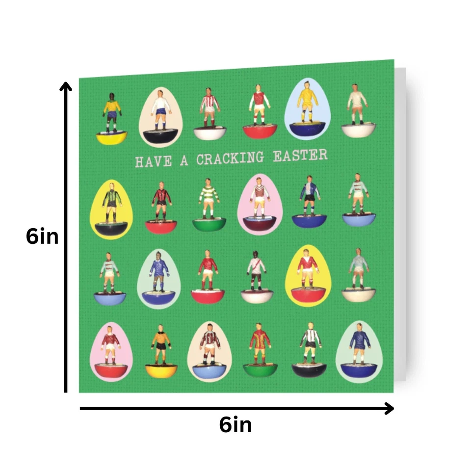 Happy Easter Card | Subbuteo Football | Easter Card For Him | Easter Decoration - Image 2 of 4