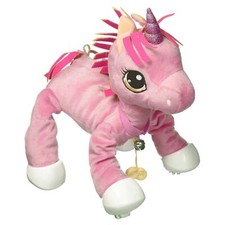 Peppy Pets Pink Unicorn Toy Bouncing Interactive Pet No Batteries Required