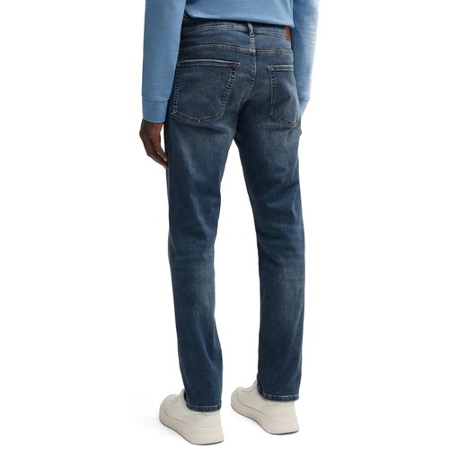 BOSS Mens Jeans - Mens BOSS ReMaine Regular Fit Jean - Stone Mid Blue Stretch - Picture 2 of 5
