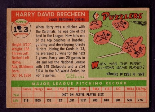 1955 Topps Baseballkarten verschiedene #s Auswahl 1 Sie wollen sehr schön aber Locher - Bild 73 von 113