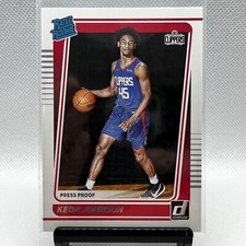 2021-22 Donruss KEON JOHNSON PRESS PROOF RATED ROOKIE Clippers RC #242
