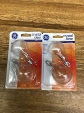 Ceiling Fan Light Bulbs, Clear, Candelabra-Base, 40-Watts, 4-Pack