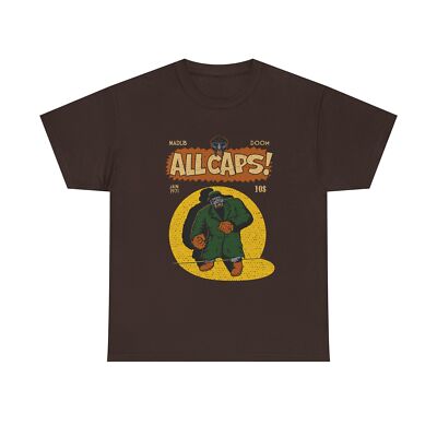 Mf Doom All Caps Madlib Jan 1971 Rap Hip Hop Graphic Tee-Shirt 
