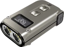 Nitecore TINI 2 Keychain LED Light  Multifunctional OLED Titanium Construction