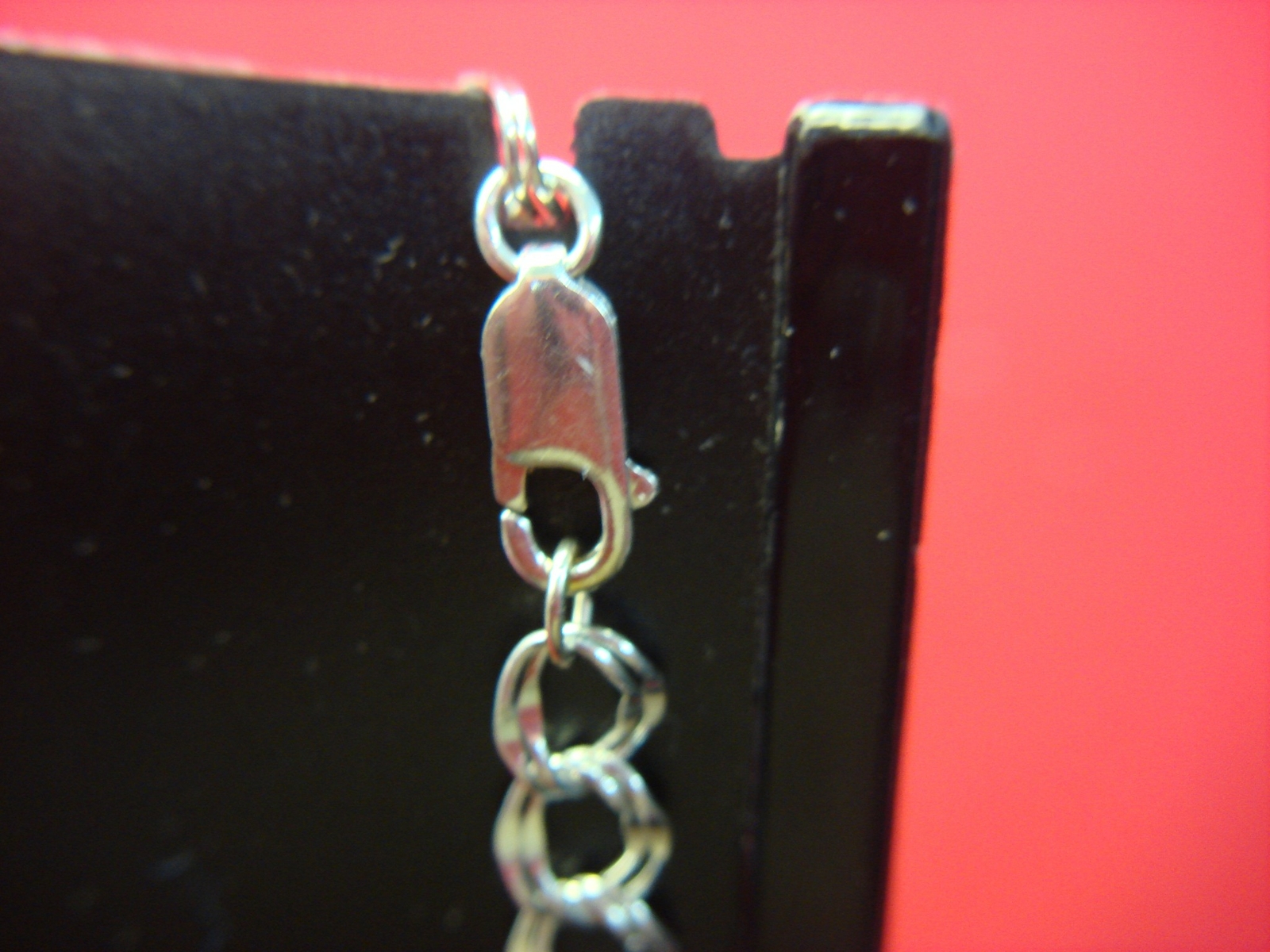 PRETTY SOLID STERLING DOUBLE LINK CHAIN BRACELET … - image 6