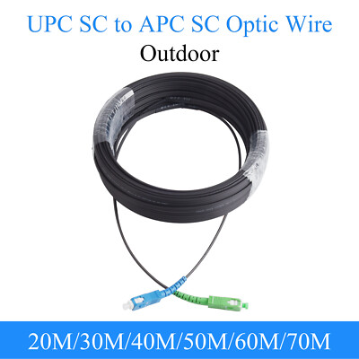 Fiber Patch Cord APC SC to UPC SC Single-mode 1-core Outdoor Simplex 20M-70M