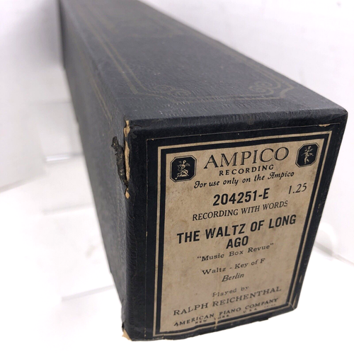 The Waltz of Long Ago 204251-E Ampico Piano Roll Berlin Ralph Reichenthal - Picture 16 of 16