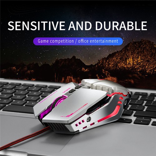 G7 Wired Gaming Mouse 7 Buttons 3600 DPI LED Optical USB Computer Wired Desktop - Picture 8 of 16