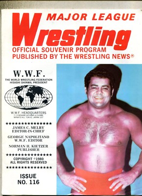 Major League- Wrestling #116 1980 Angel Marvilla, Pat Patterson,   MBX105
