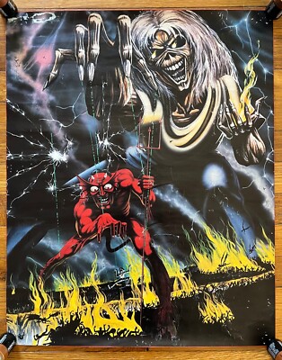 Iron Maiden – Number Of The Beast RARE vintage poster '82 | eBay