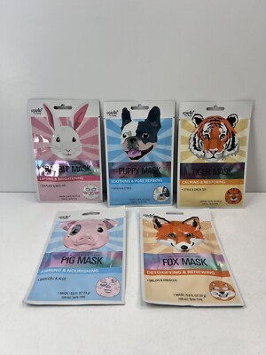 Epielle Character Sheet Masks | Animal Spa Korean Lot of 5 Us Seller