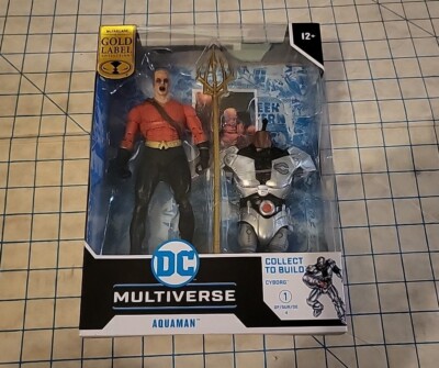 DC Multiverse Aquaman Gold Label 7  Figure Build A Figure Cyborg 2023 NIB