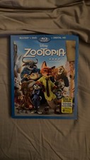 Disney Zootopia 2-Disc Set  Blu-ray,DVD, 2016 With RARE SLIPCOVER