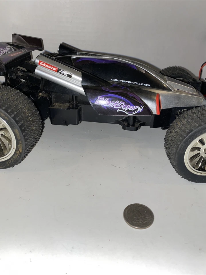 Carrera 162015 1:16 Scale Black Devil, 2.4 GHz Servo Tronic NO Remote PARTS RARE - Image 3 of 4