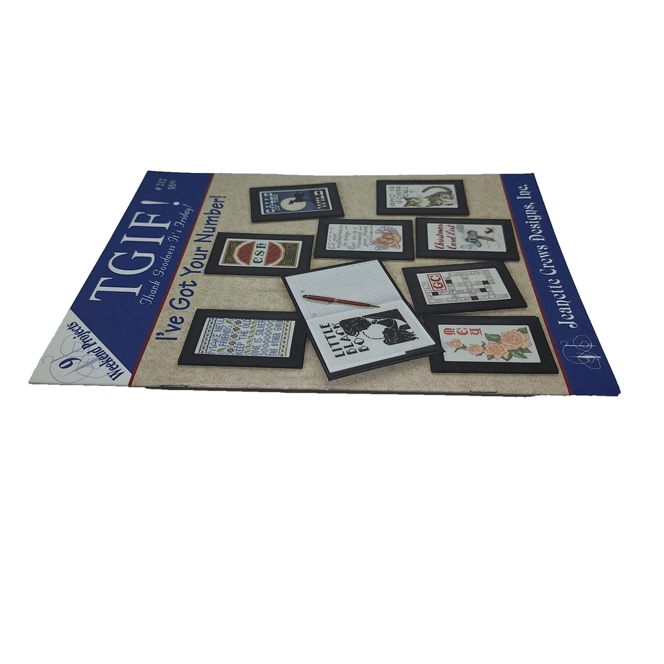 TGIF 212 I've Got Your Number! Address Book Covers Cross Stitch Jeanette Crews - Image 3 of 4