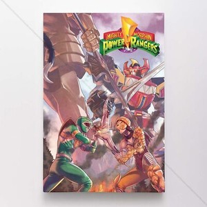 Poster Toile Power Rangers Mighty Morphin – Art Mural Comic #7787