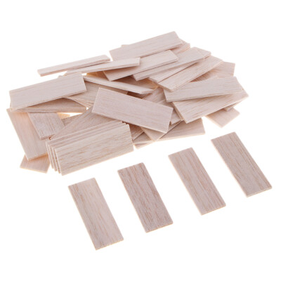 Natürliche runde Balsaholz Woodcraft Flachstäbchen Dübel 50 Stück 50mm