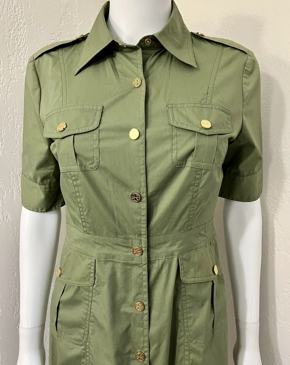 Olive green store safari dress