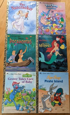 Disney Golden Books Lot Of 6/ Good Condition the nut cracker tiny toon