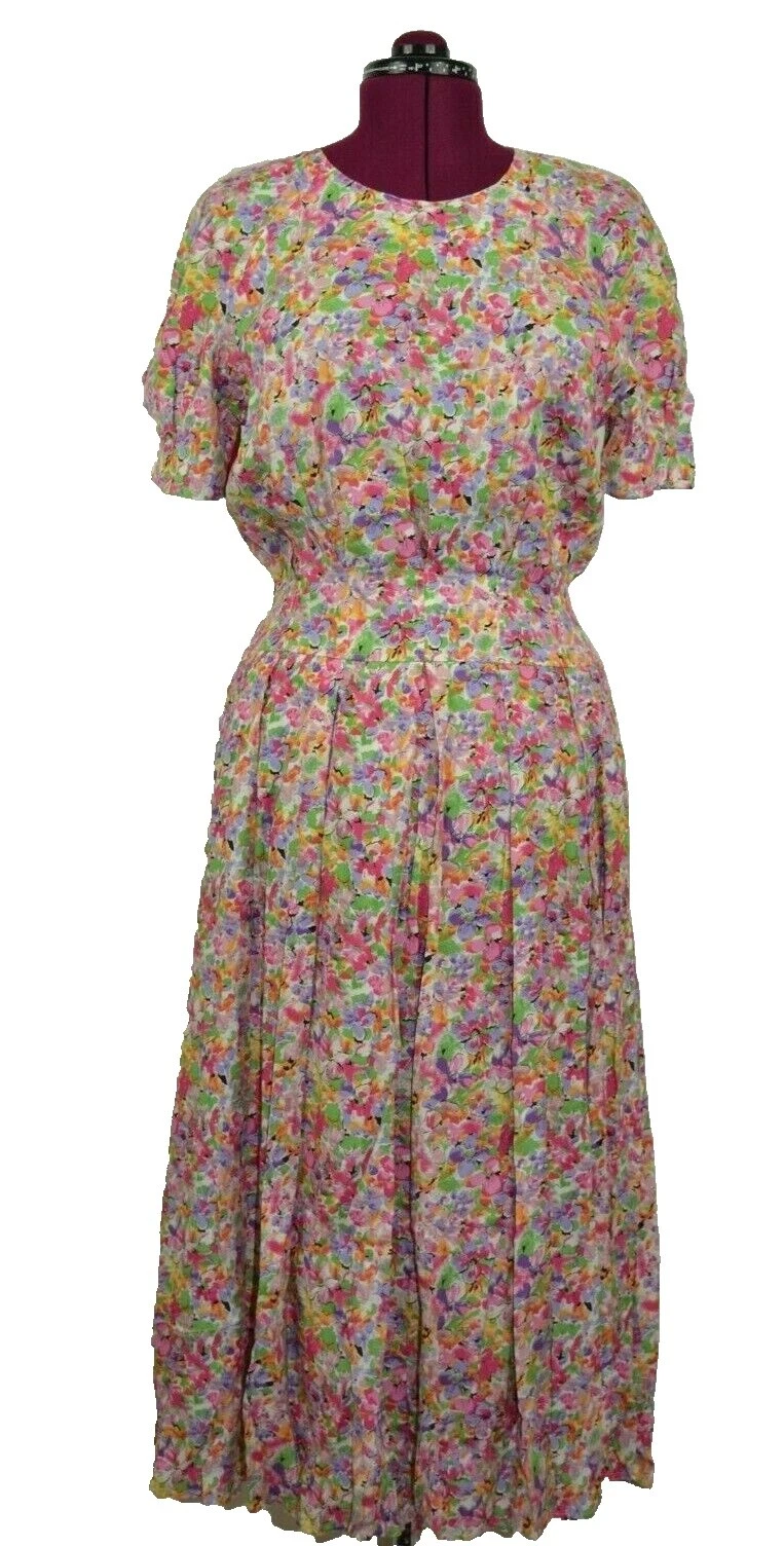 Multi-Color Victorian Maxi Vestidos Vintage para Mujeres