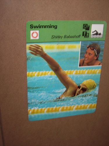 1978 Sportscaster Swimming Shirley Babashoff photo card #40-13 PACK FRESH