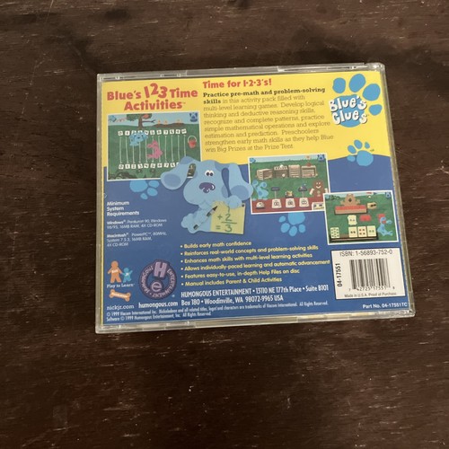 Blue's 123 Time Activities (PC, 2001) - 第 4/4 張圖片