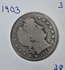 1903 Barber Half Dollar Silver Coin