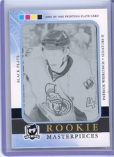 2011-12 The Cup Patrick Wiercioch Rookie Masterpieces Printing Plate 1/1  T1