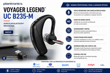 Plantronics Voyager Legend UC B235-M – Auricular Bluetooth Pro USB – Nuevo
