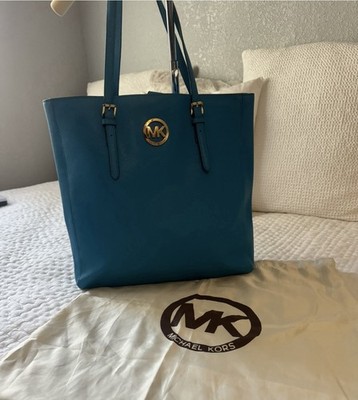 Michael Kors Large Tote Shoulder Bag Kors Blue with Dust Bag Excellent Condition