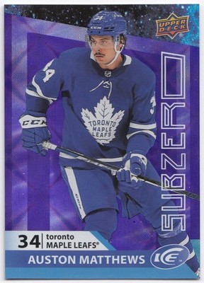 2021-22 Upper Deck Ice Sub Zero AUSTON MATTHEWS #SZ-11 Toronto Maple Leafs UD