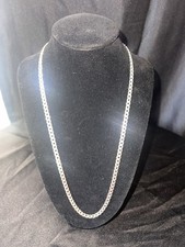 22  4.5mm 925 Italy Silver diamond cut Cuban chain NEW   FREE SHIPPING 