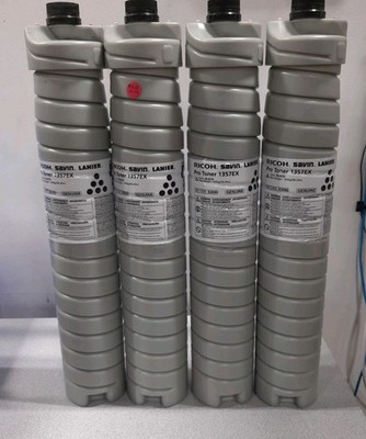 LOT OF 4 Genuine Ricoh 828080 Black Toner for Pro 1107/1107EX/1357/135