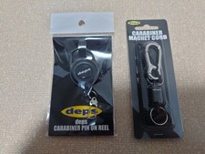 Fishing Lure deps Carabiner magnetic cord and carabiner pinion reel set