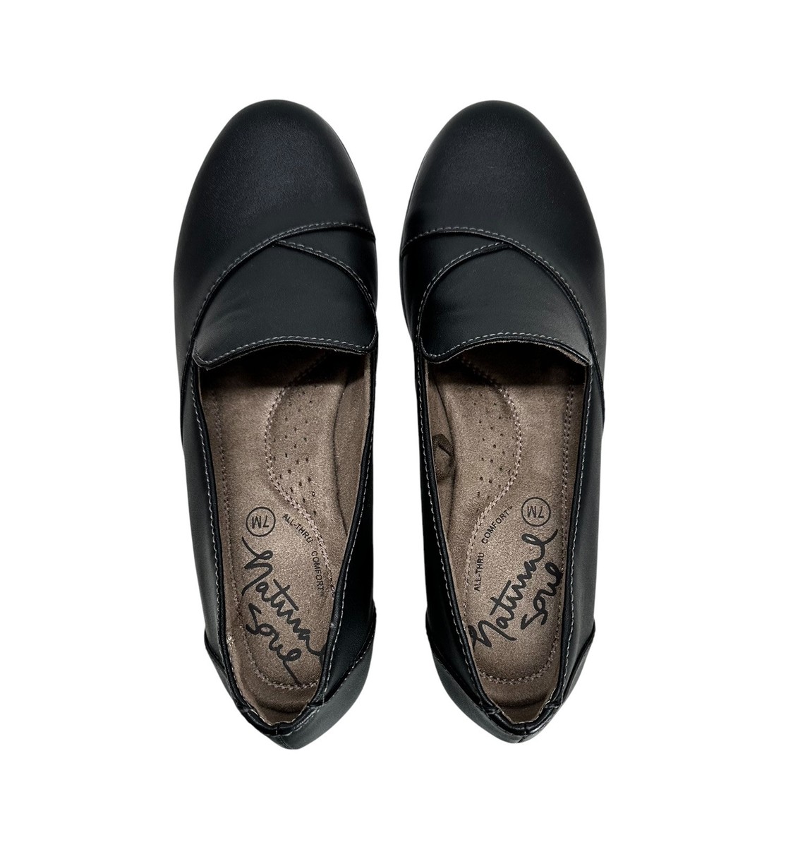 Natural Soul By Naturalizer Women's Shoes Black Ilena Slip On