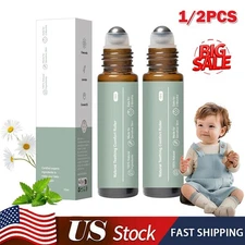 1-2X MAMA'S TEETHER All Natural Teething Relief Roller Baby Teething Oil Roller✅